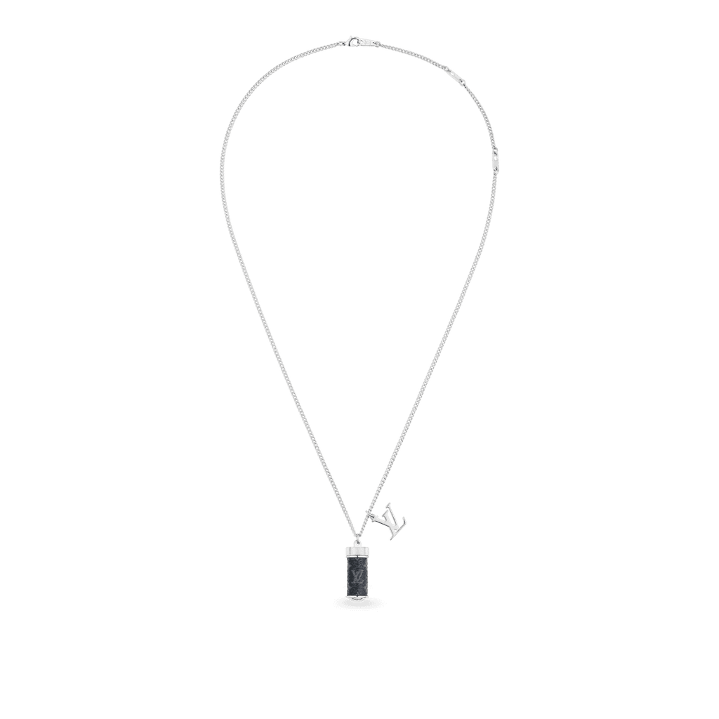 18K Louis Vuitton Monogram Eclipse Charms Necklace