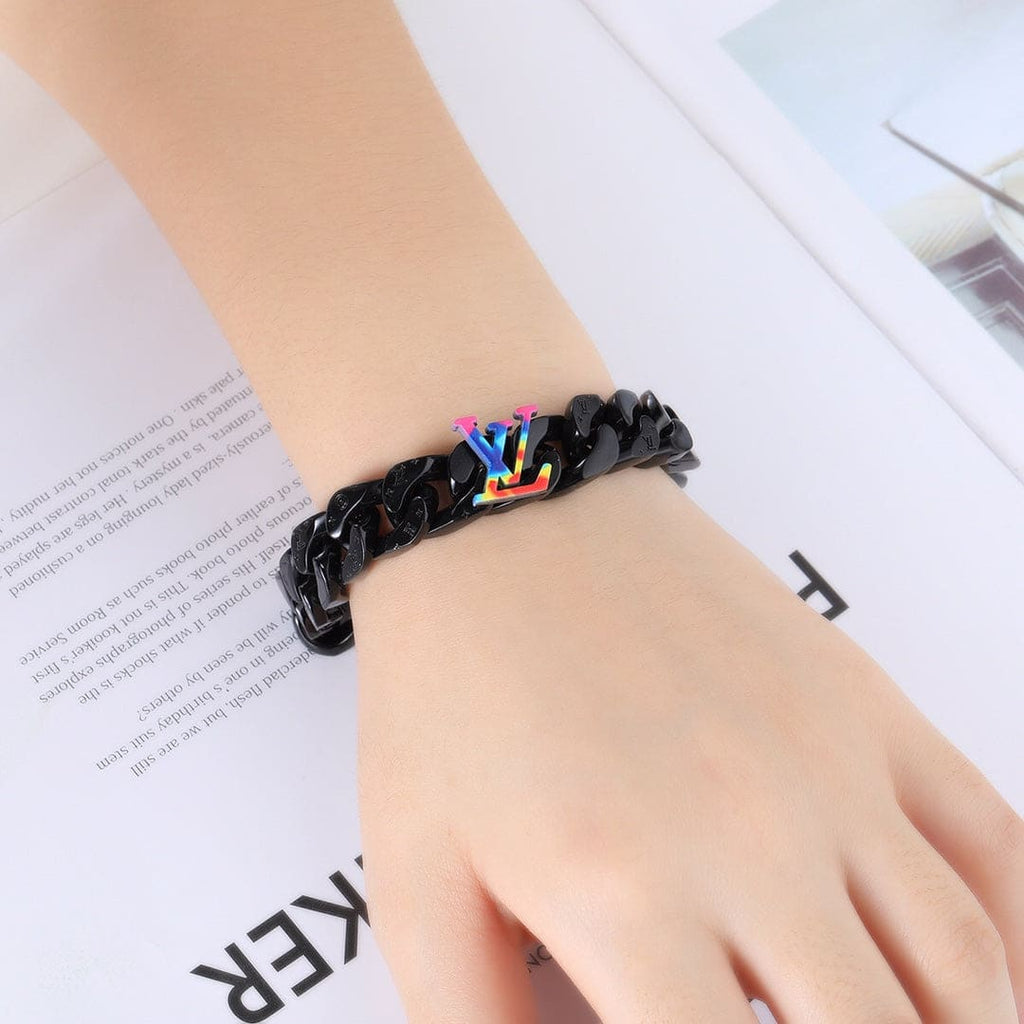 18K Louis Vuitton Rainbow Chain Link Bracelet