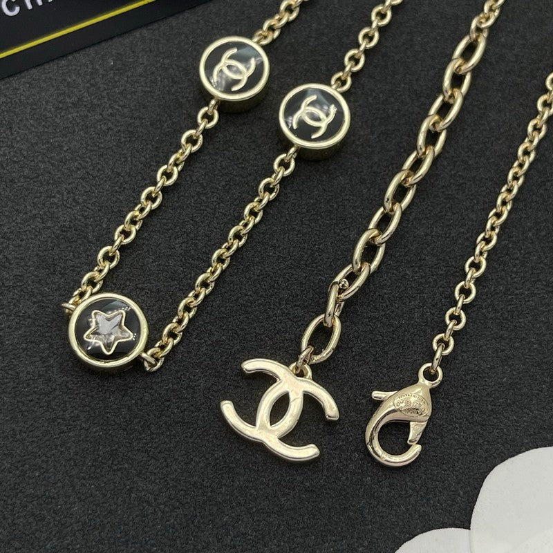 18K  Chanel Star Gold Necklace