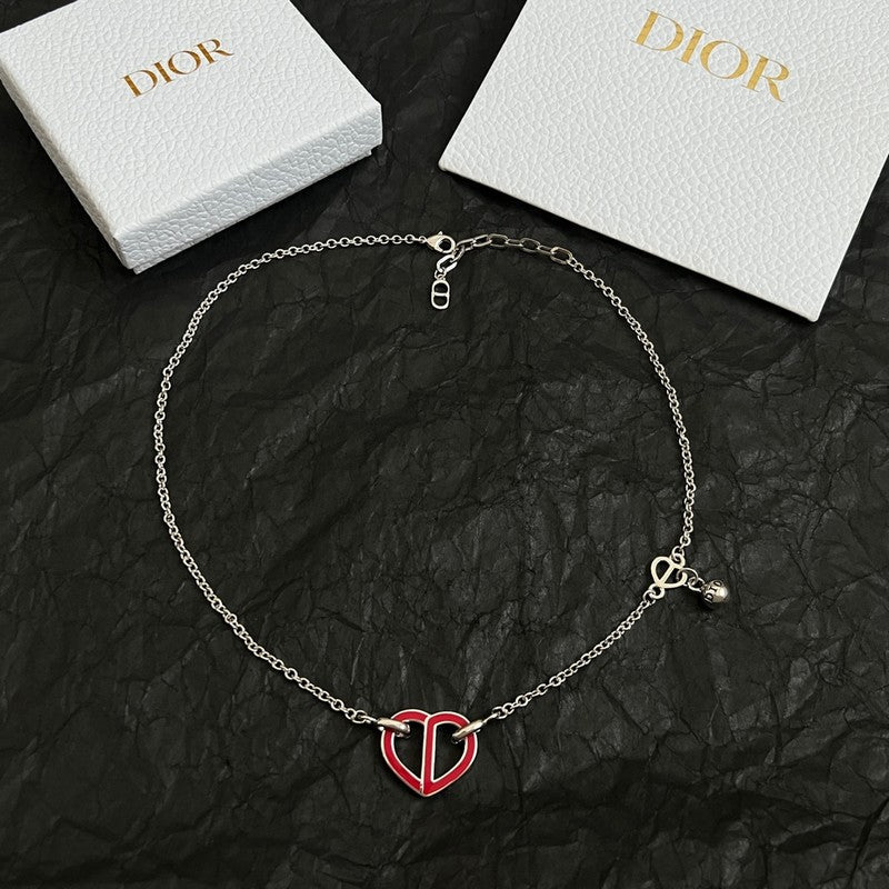 18K Dior Heart Necklace