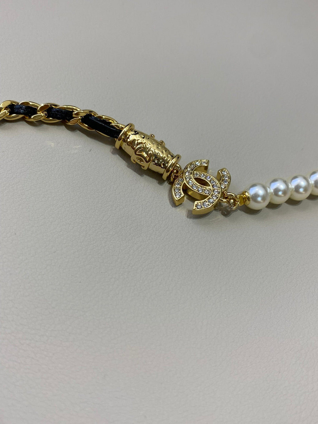 18K  Chanel Pearl Chain Necklace
