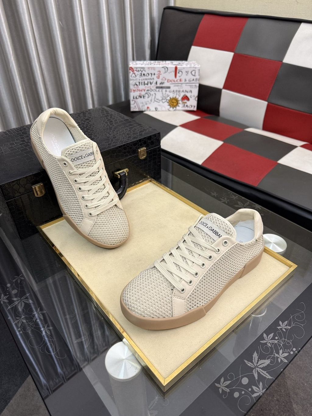 Dolce & Gabbana Perforated Low-Top Sneakers — front