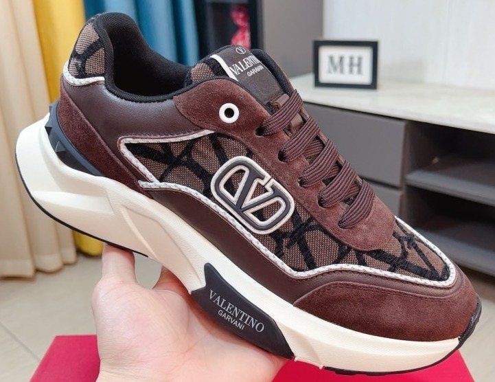 Valentino Patterned Panel Sneakers — hero