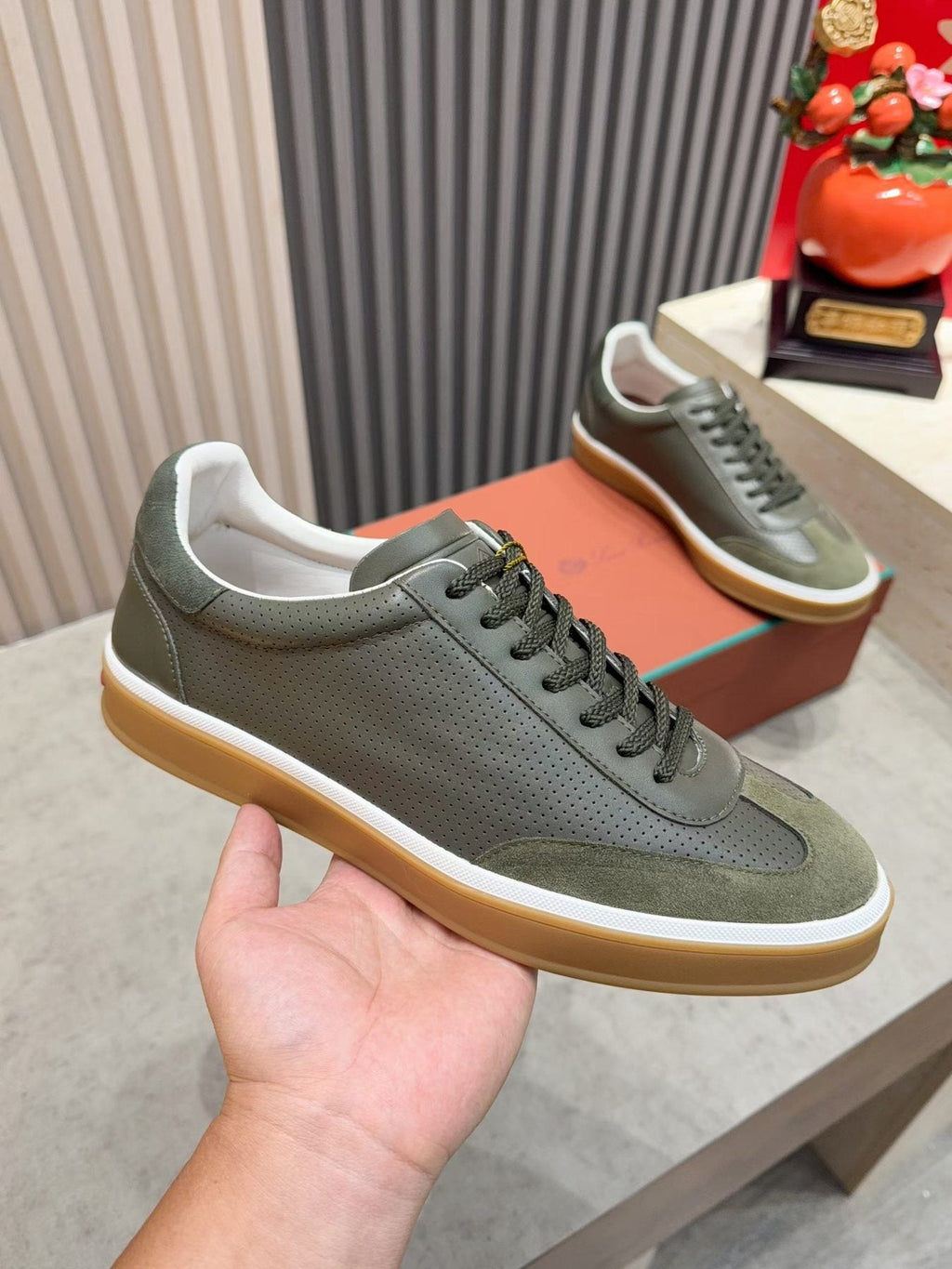 Loro Piana Tennis Walk Low-Top Sneakers — model