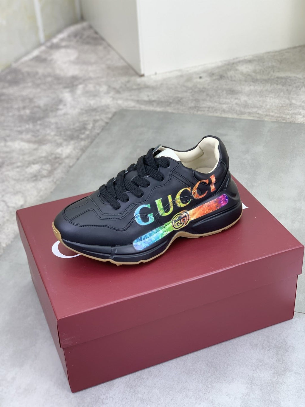 Gucci Multicolor Accent Chunky Sneakers — side