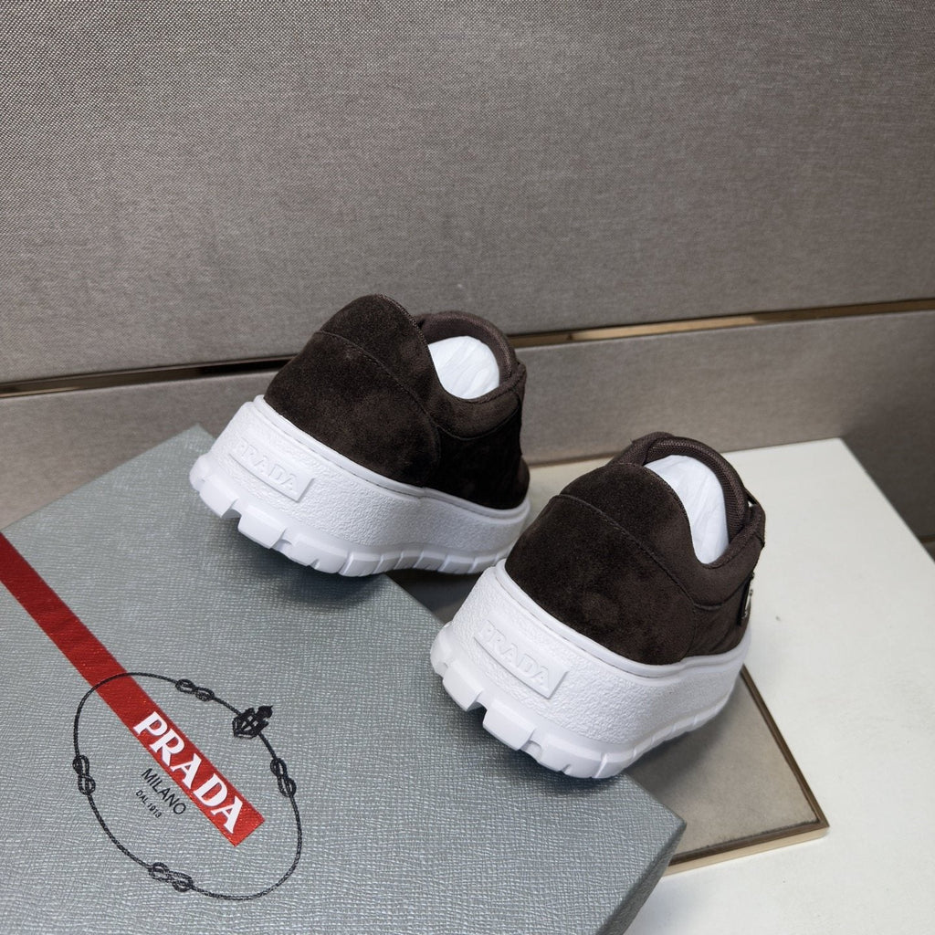 Prada Men's Paneled Chunky-Sole Sneakers — front