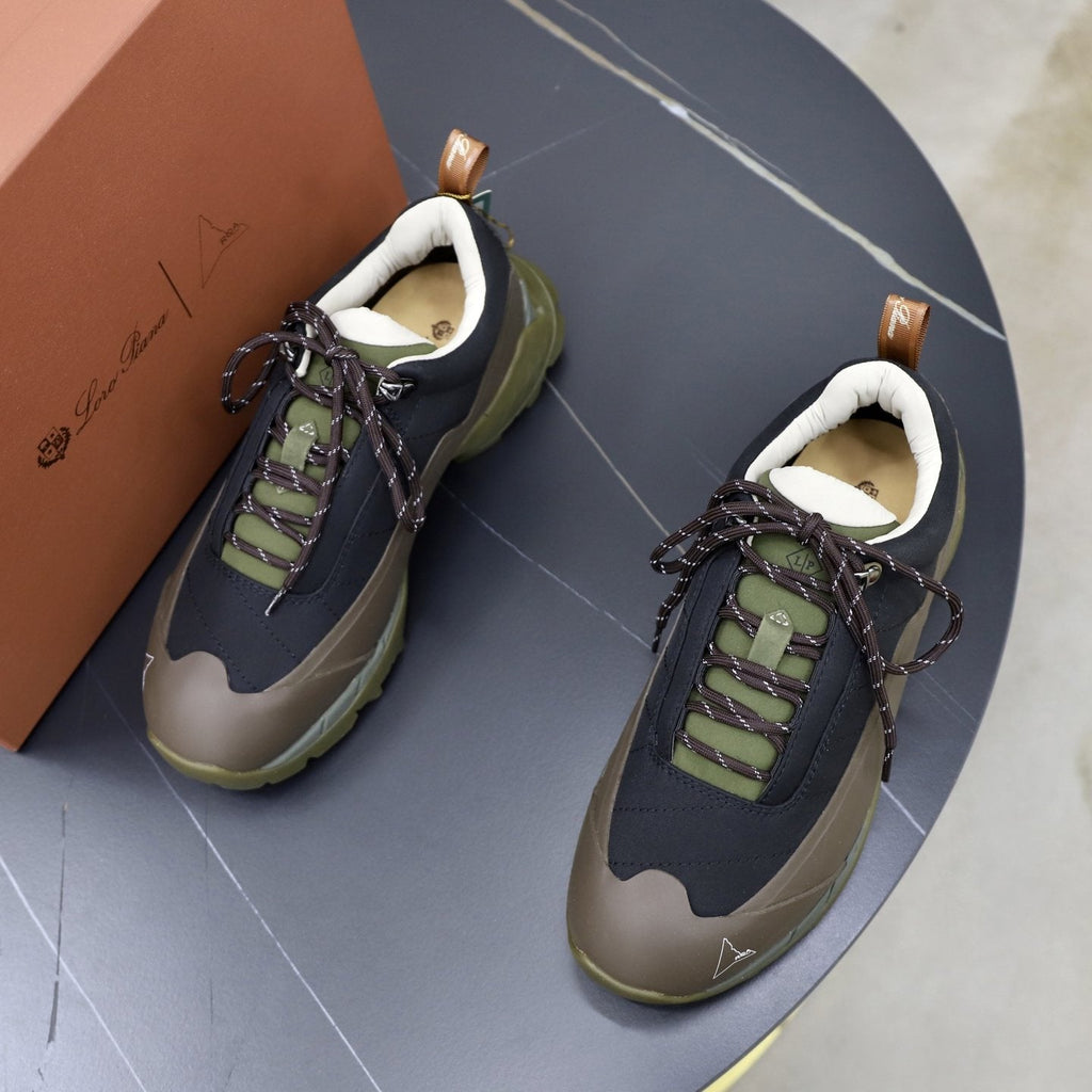 Loro Piana Week End Walk Panel Sneakers — front