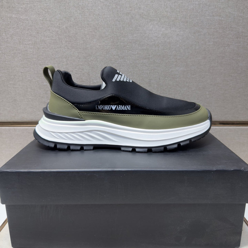 Armani Chunky Sole Slip-On Sneakers — side