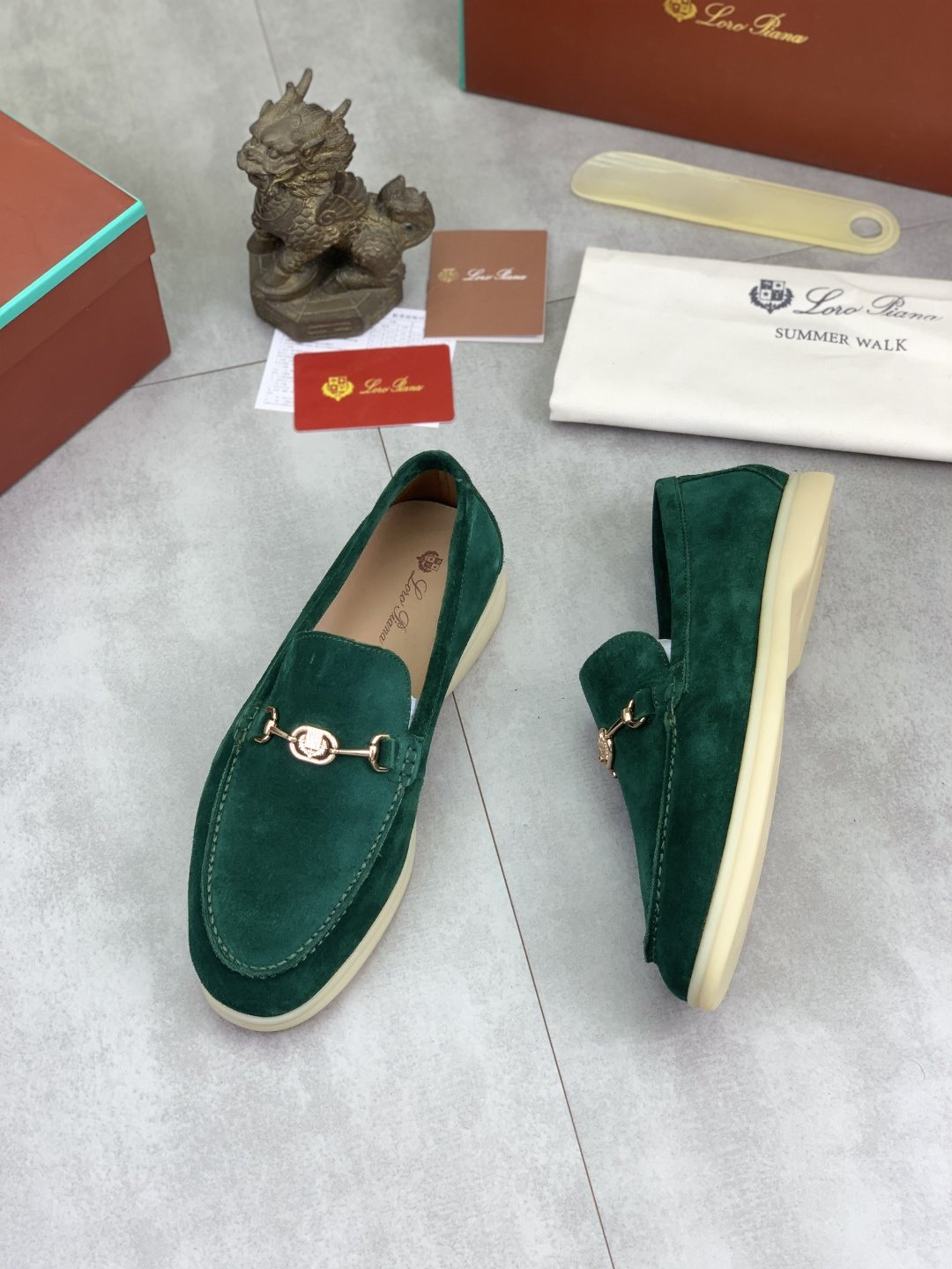 Loro Piana Bit Loafers — front