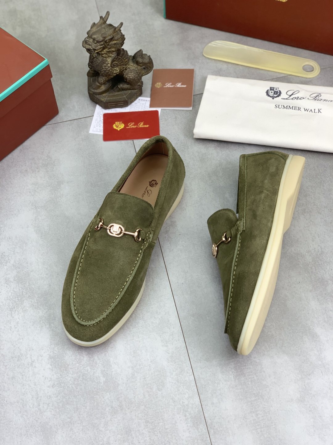 Loro Piana Bit Loafers — front