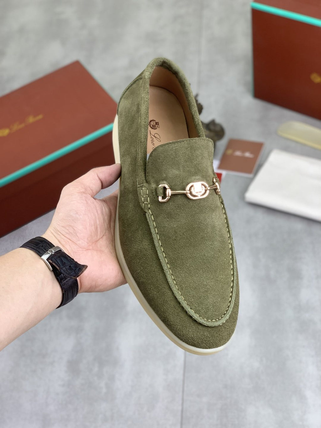 Loro Piana Bit Loafers — model