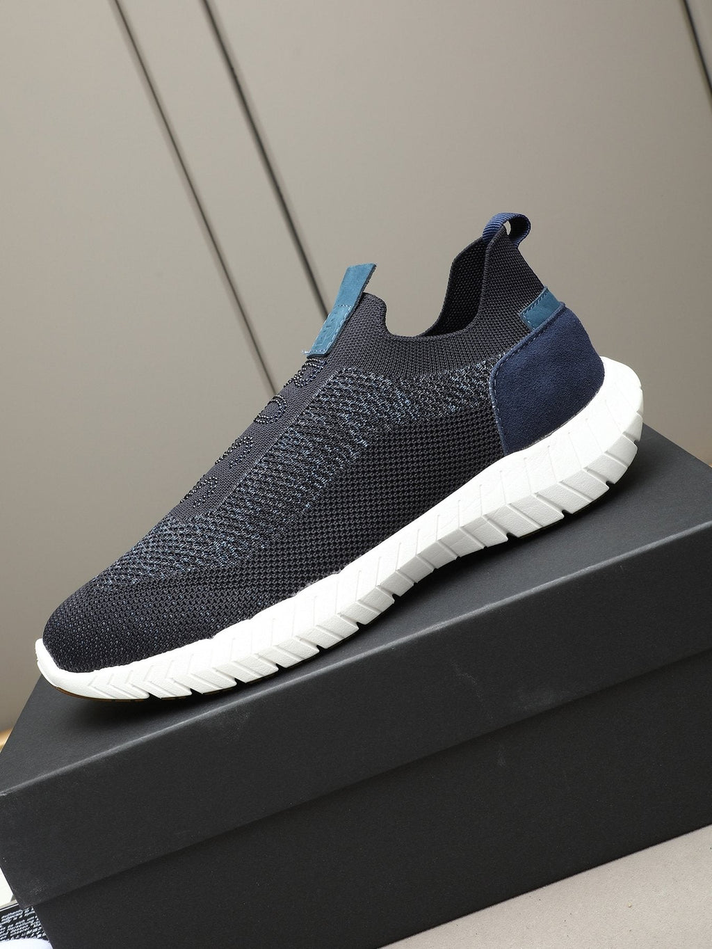 Hugo Boss Textured Slip-On Sneakers — side