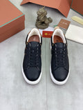 Loro Piana Contrast-Trim Low-Top Sneakers — front