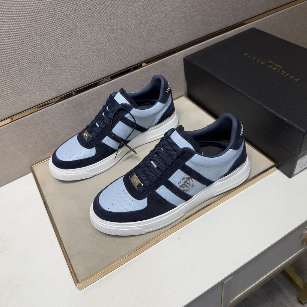Philipp Plein Men's Paneled Low-Top Sneakers — front