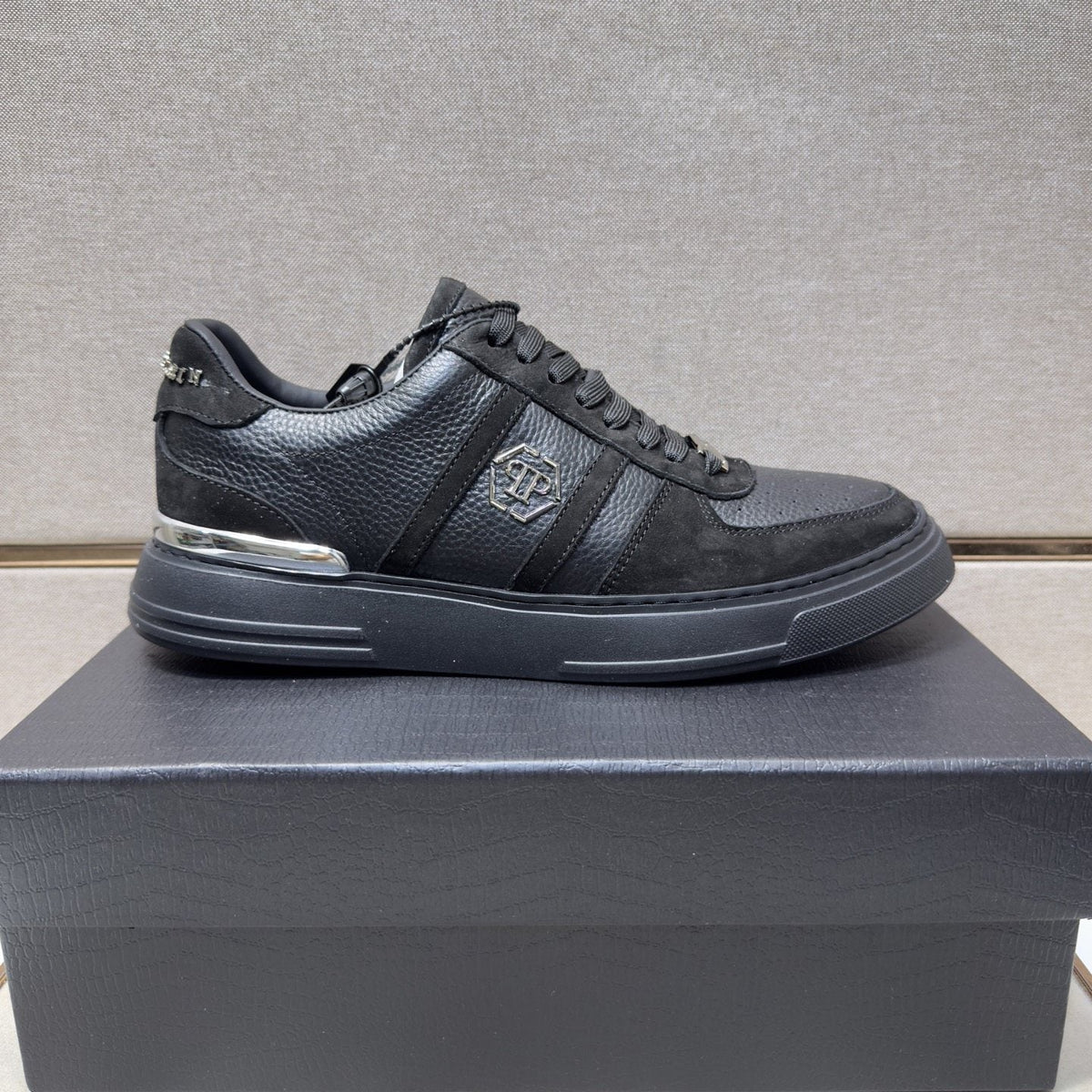 Philipp Plein Men's Paneled Low-Top Sneakers — side