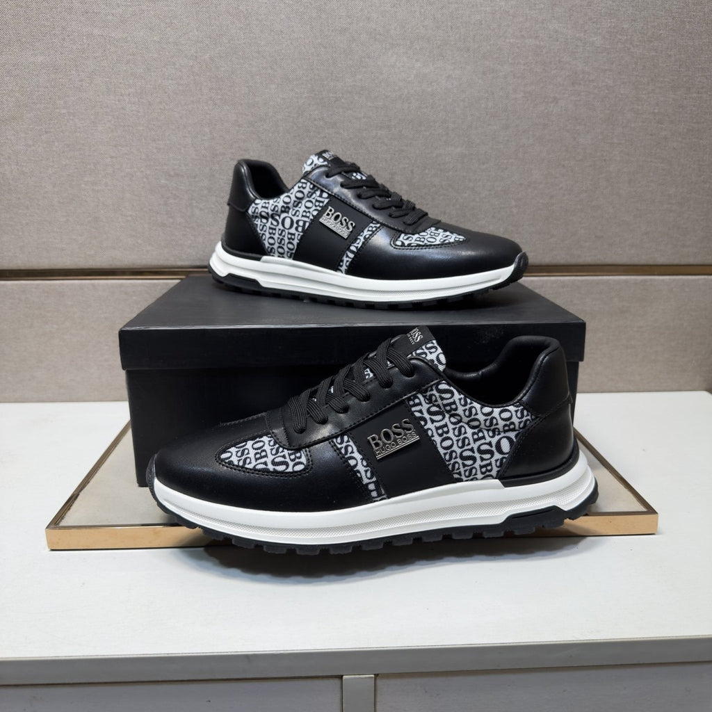Hugo Boss Contrast-Panel Low-Top Sneakers — side