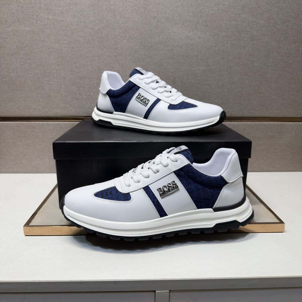 Hugo Boss Contrast-Panel Low-Top Sneakers — side