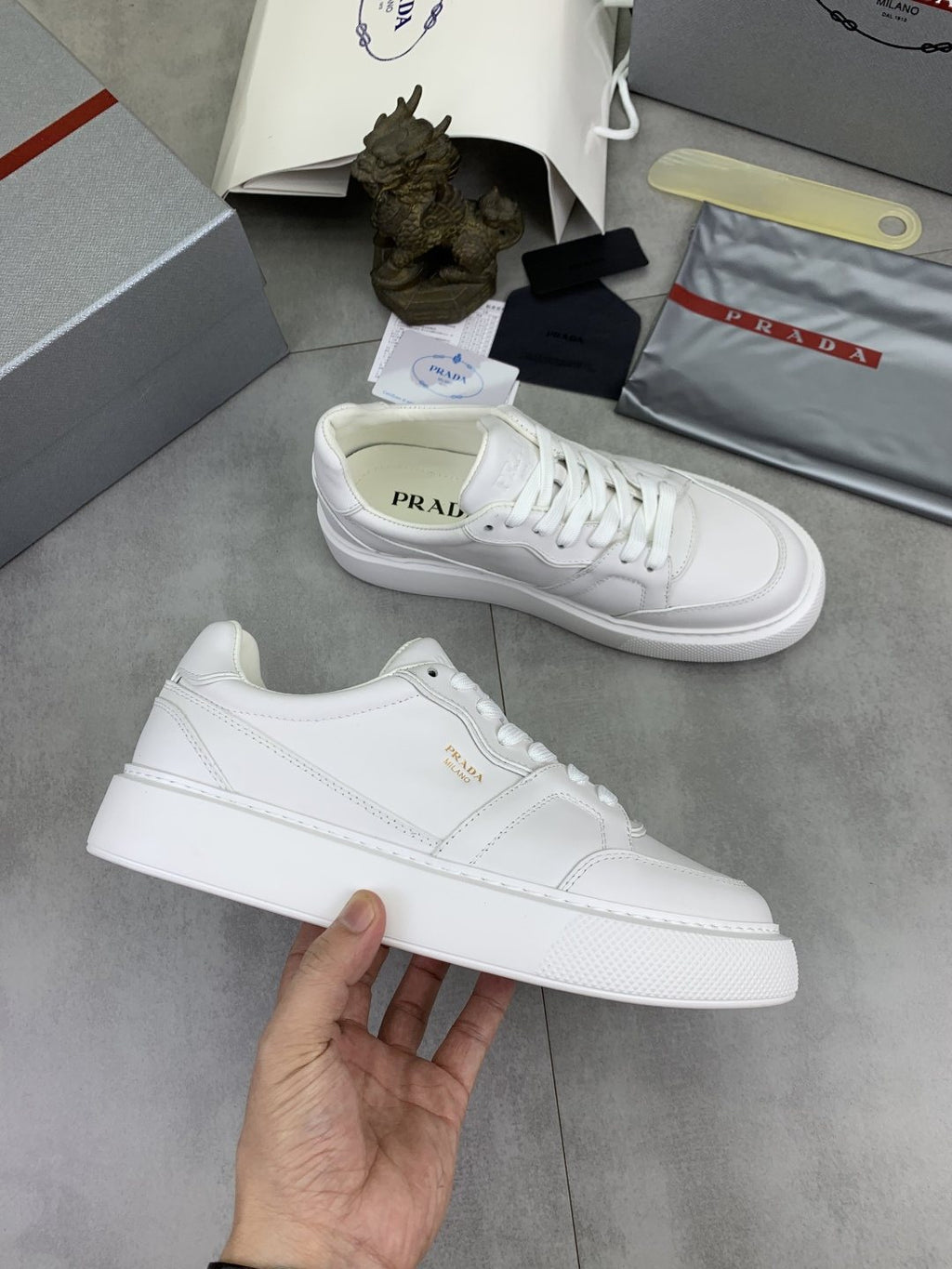 Prada Paneled Low-Top Sneakers — model