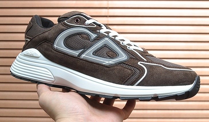 Dior Men's Paneled Low-Top Sneakers — hero
