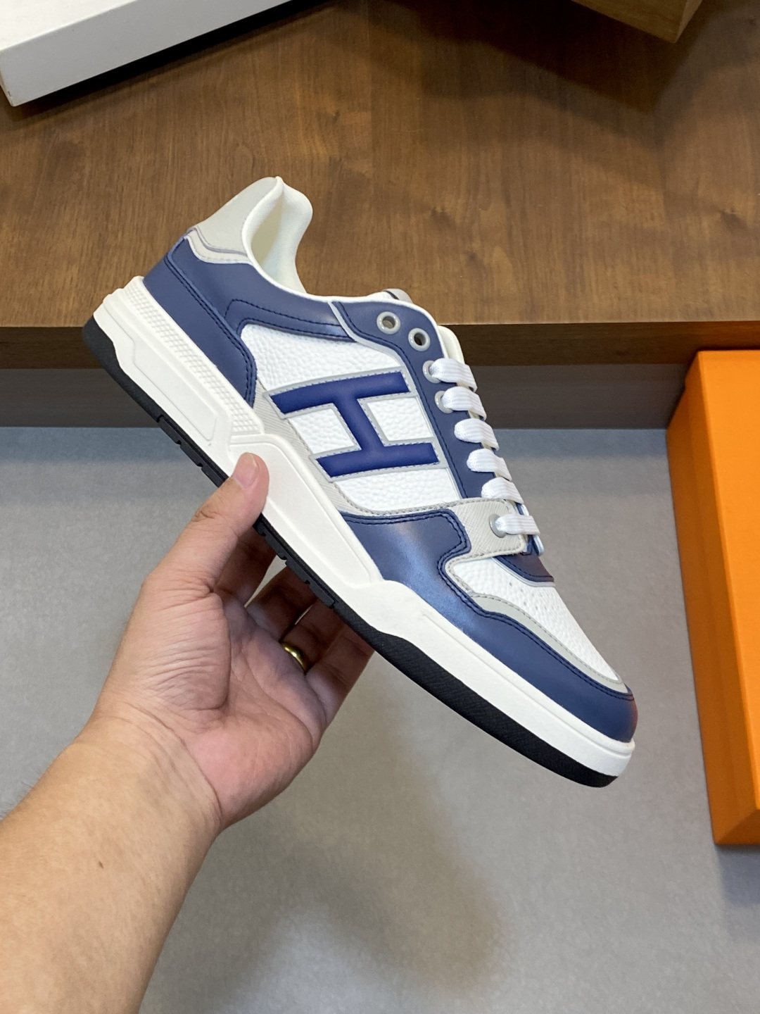 Hermès H-Panel Low-Top Sneakers — model