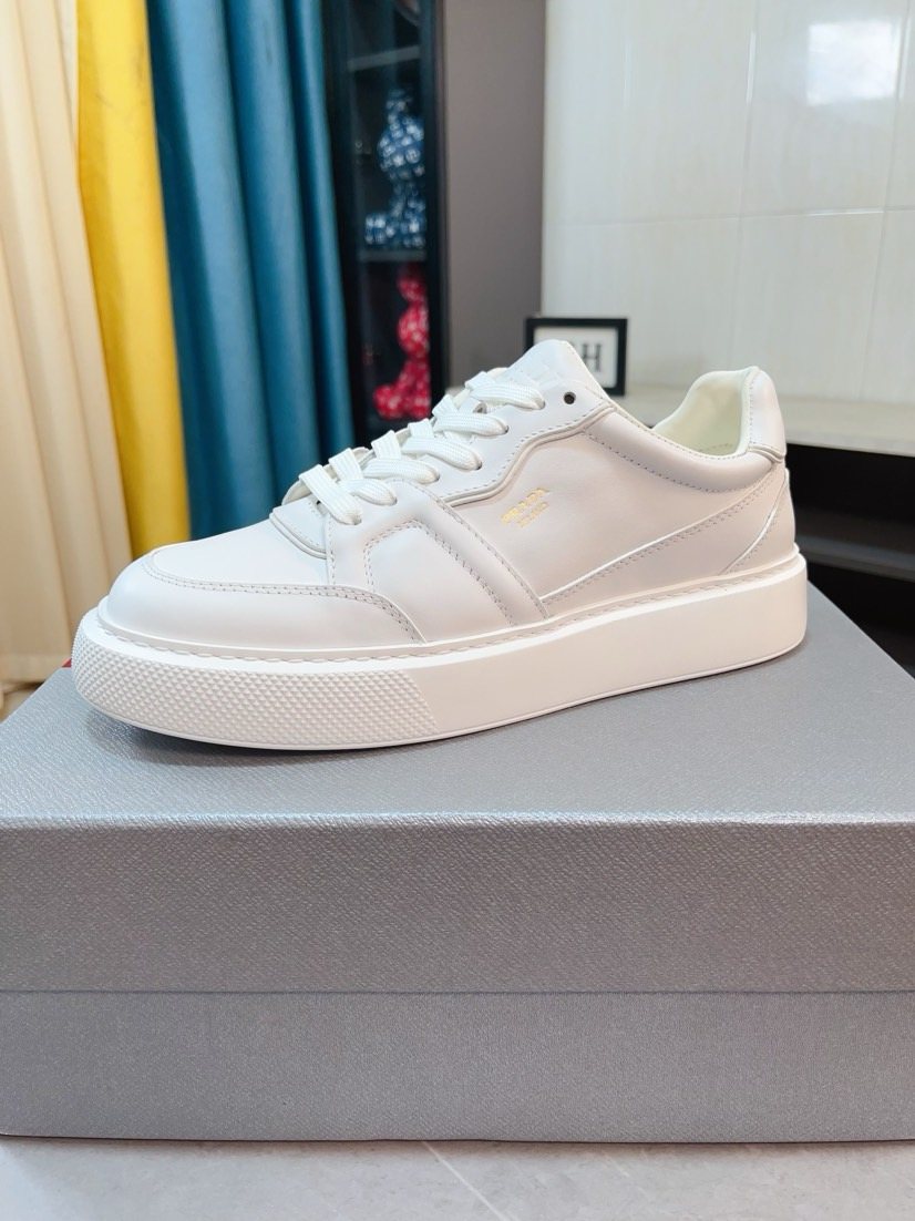 Prada Paneled Low-Top Sneakers — front