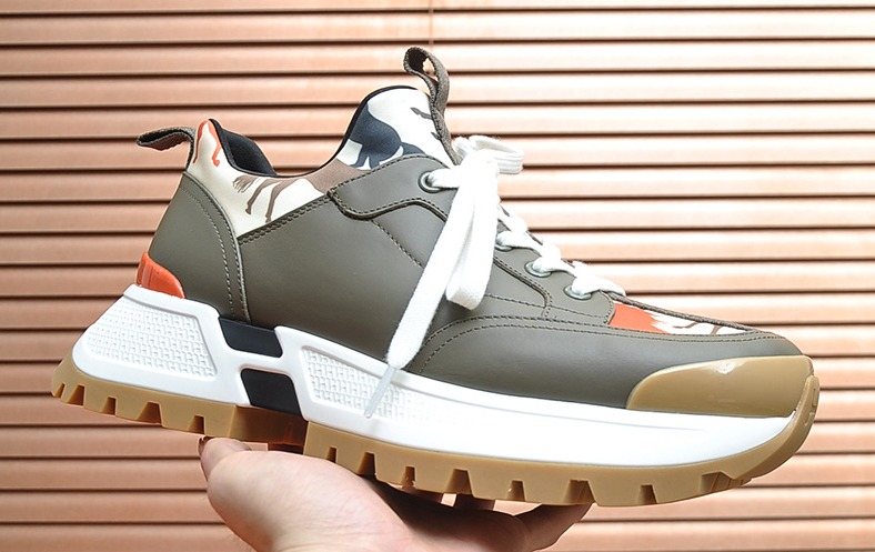 Hermès Paneled Chunky Sneakers — front