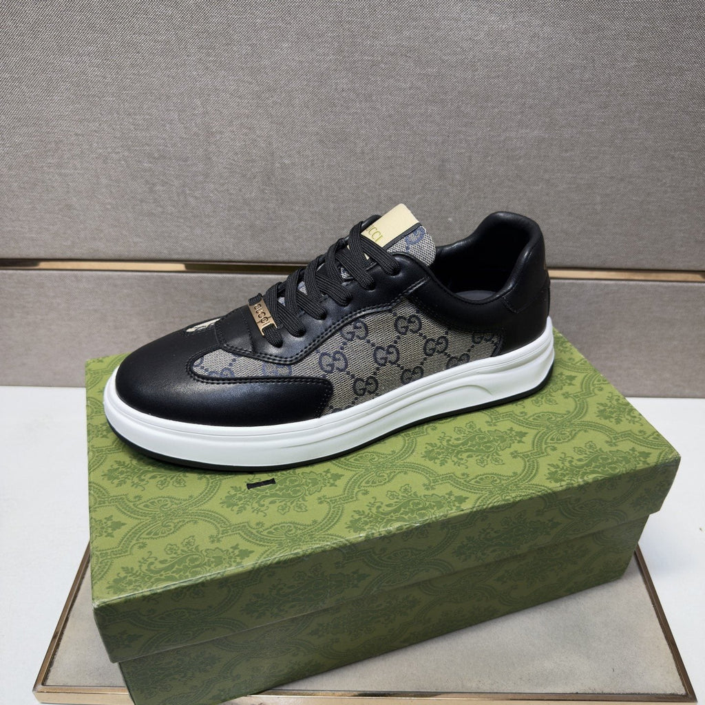 Gucci Men's Patterned-Panel Sneakers — front