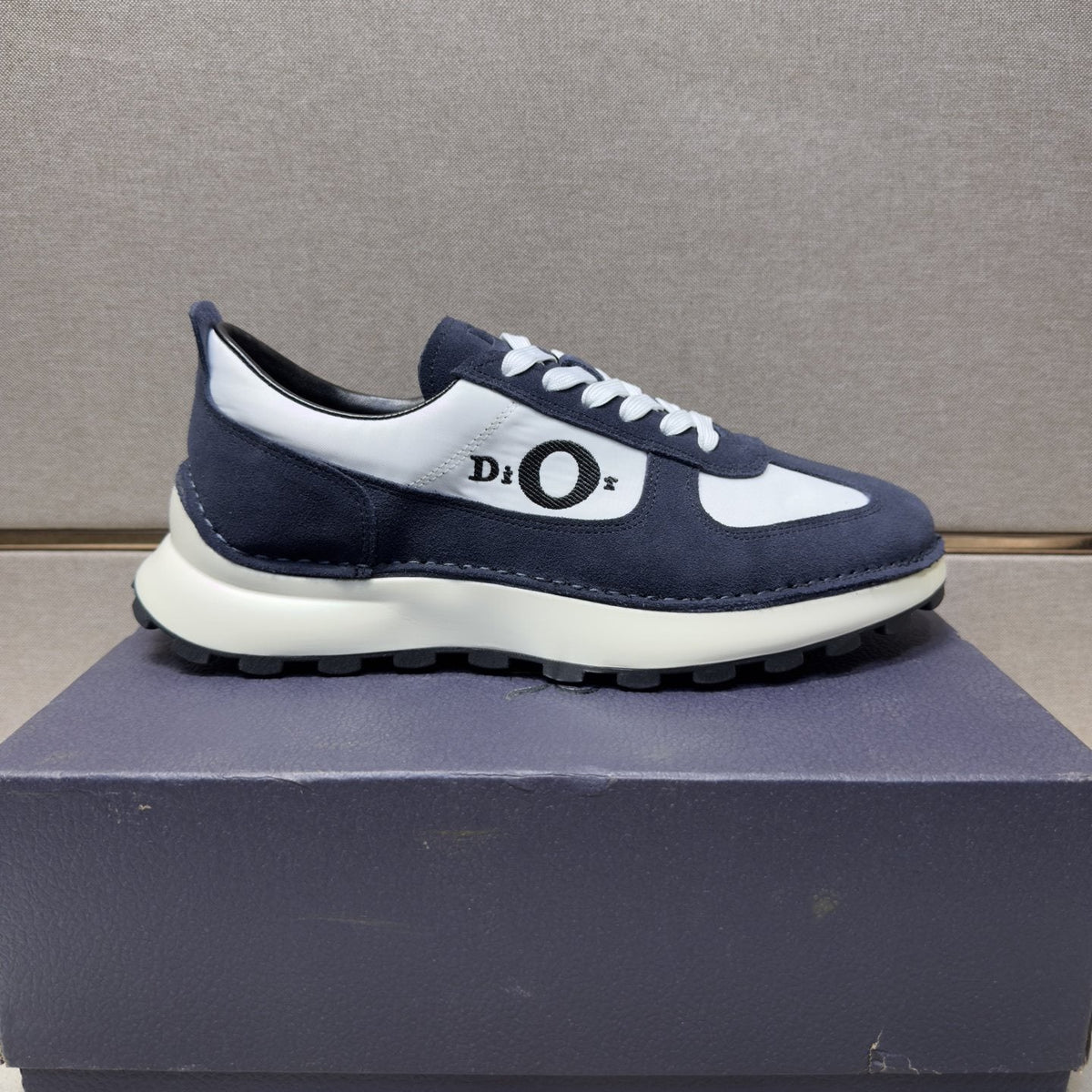 Dior Men's Paneled Low-Top Sneakers — front