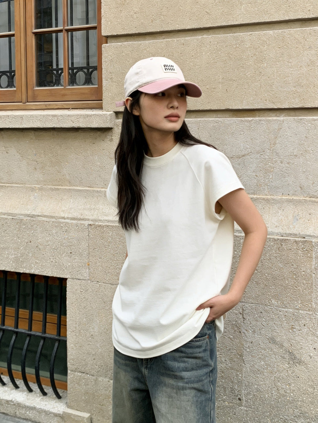 Miu Miu Contrast Color Baseball Cap
