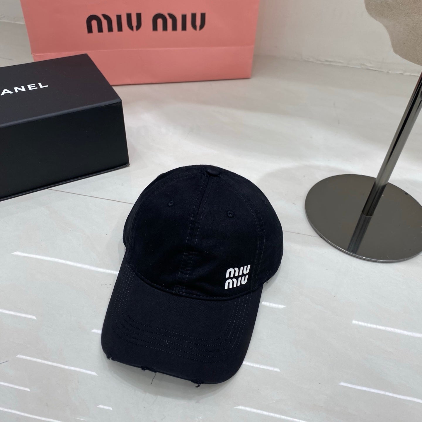 Miu Miu Logo Baseball Cap