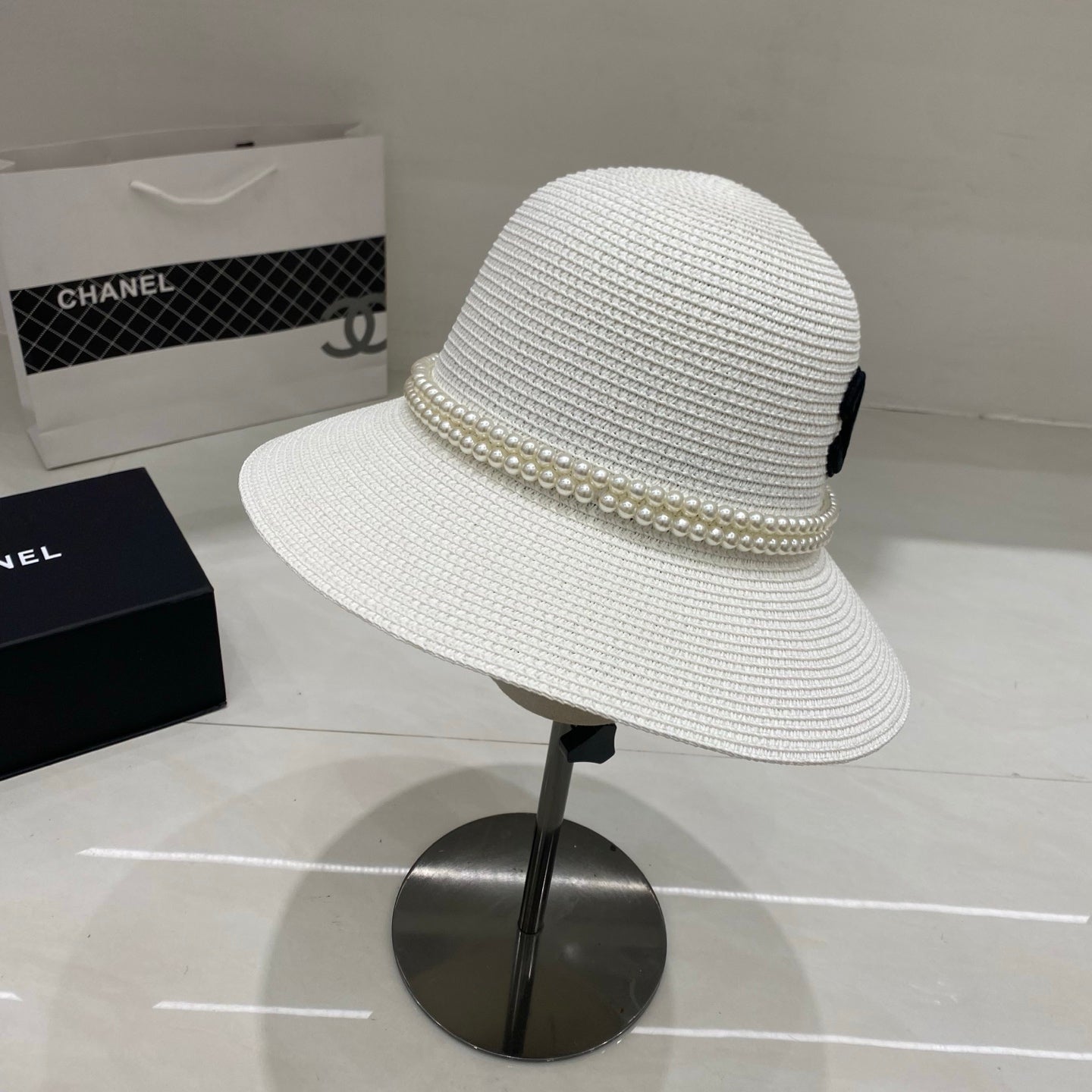 Chanel Straw Hat/Basin Hat